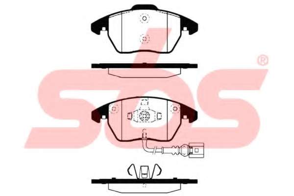Комплект тормозных колодок, дисковый тормоз