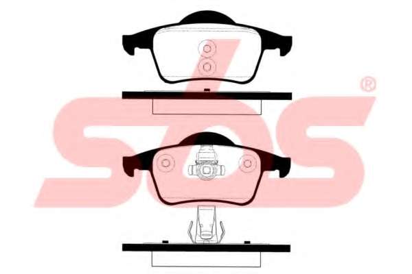 Комплект тормозных колодок, дисковый тормоз