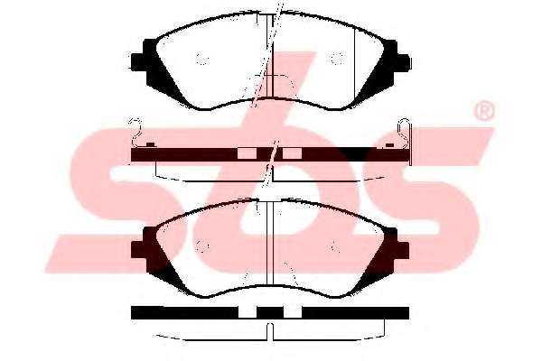 Комплект тормозных колодок, дисковый тормоз
