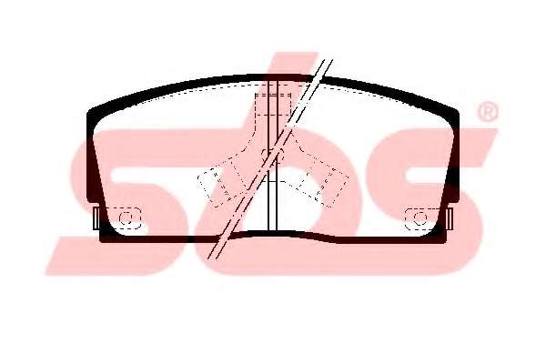 Комплект тормозных колодок, дисковый тормоз