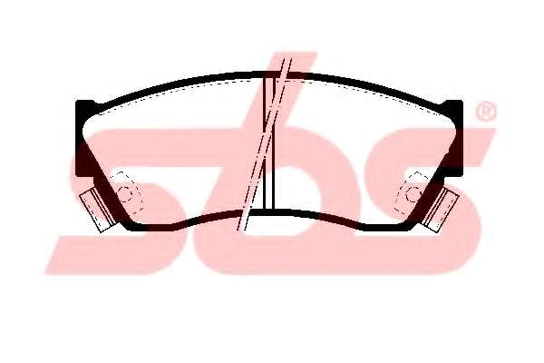 Комплект тормозных колодок, дисковый тормоз