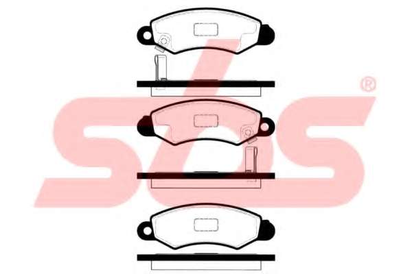 Комплект тормозных колодок, дисковый тормоз