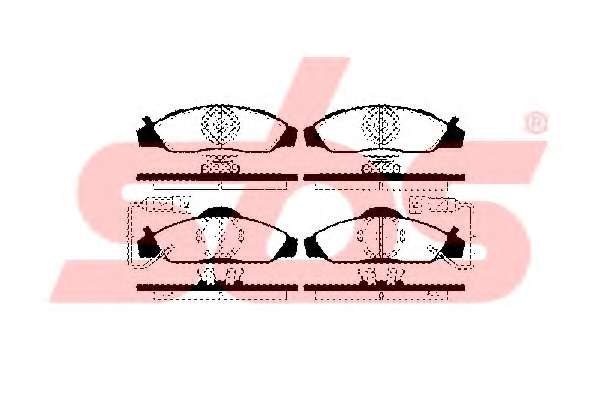 Комплект тормозных колодок, дисковый тормоз