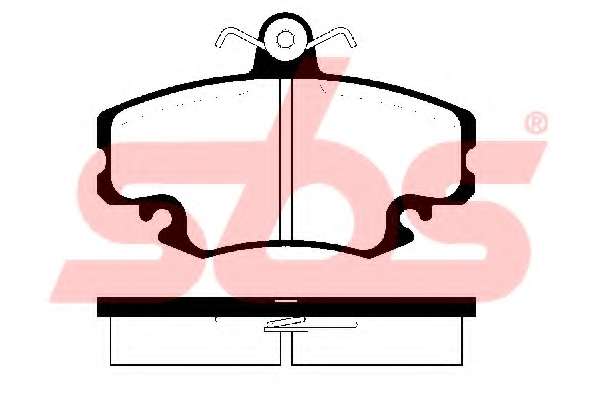 Гальмівні колодки, дискове гальмо (набір)
