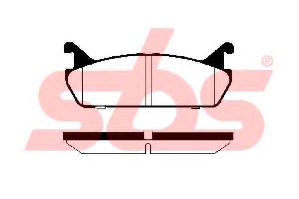 Комплект тормозных колодок, дисковый тормоз