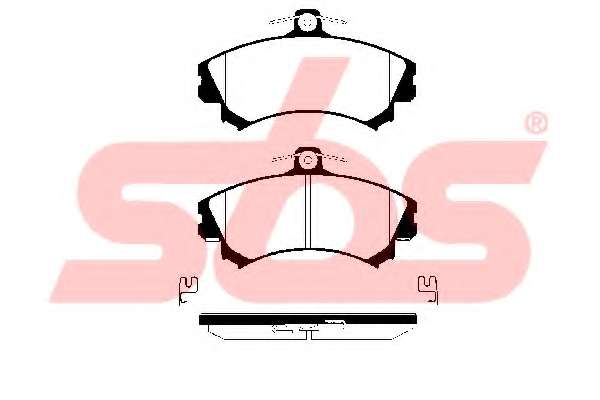 Комплект тормозных колодок, дисковый тормоз