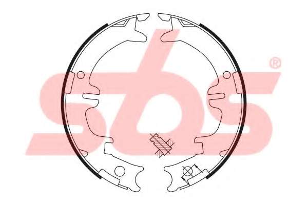 Комплект тормозных колодок, стояночная тормозная система