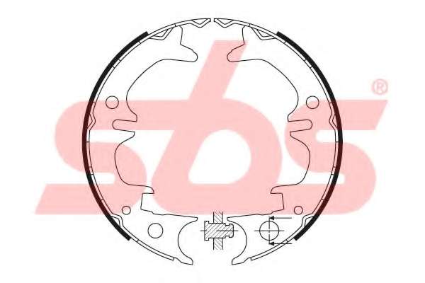 Комплект тормозных колодок, стояночная тормозная система