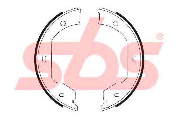 Комплект тормозных колодок, стояночная тормозная система