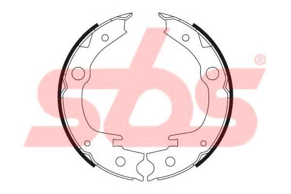 Комплект тормозных колодок, стояночная тормозная система