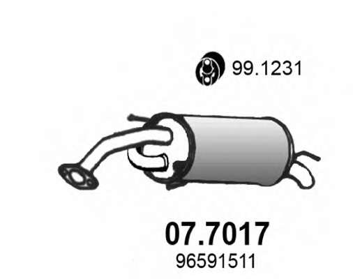 Глушитель выхлопных газов конечный