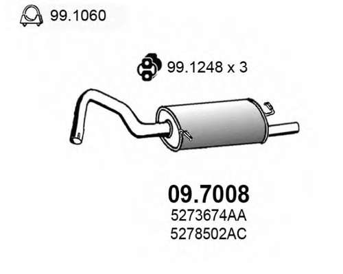 Глушитель выхлопных газов конечный