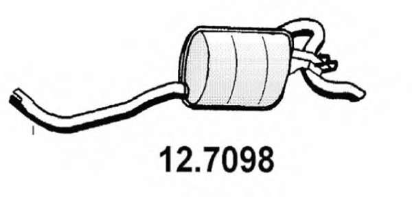 Глушитель выхлопных газов конечный