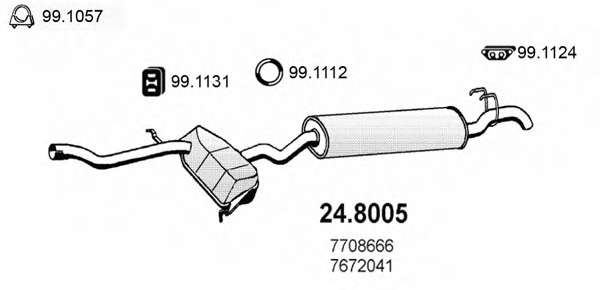 Средний / конечный глушитель ОГ