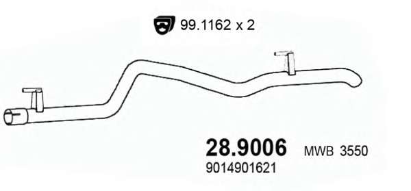 Труба выхлопного газа