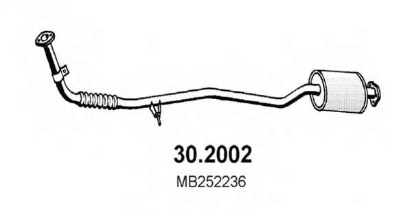 Предглушитель выхлопных газов