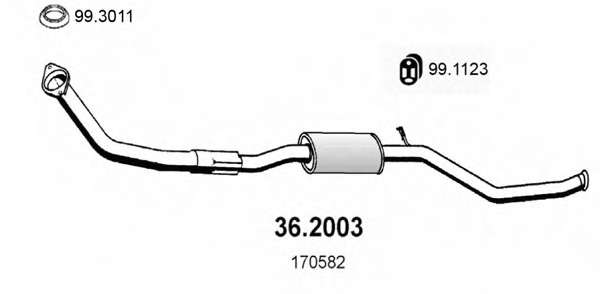 Предглушитель выхлопных газов