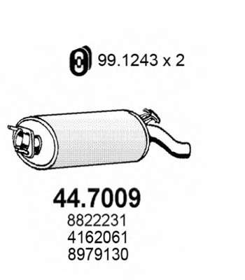Глушитель выхлопных газов конечный