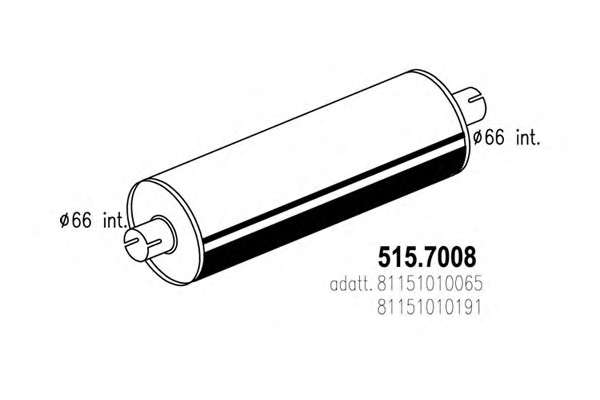 Средний / конечный глушитель ОГ