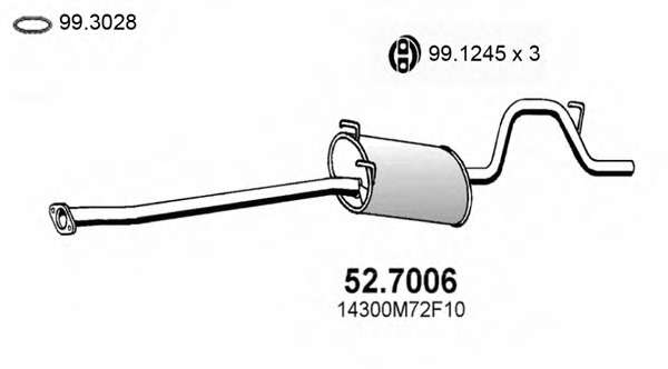 Глушитель выхлопных газов конечный