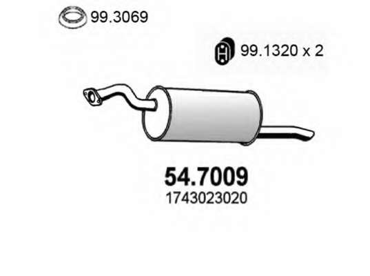 Глушитель выхлопных газов конечный