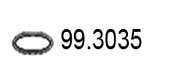 Уплотнительное кольцо, труба выхлопного газа