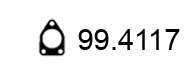Прокладка, труба выхлопного газа