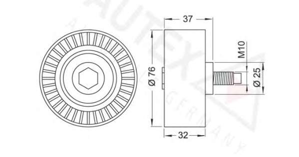 Паразитный / Ведущий ролик, зубчатый ремень