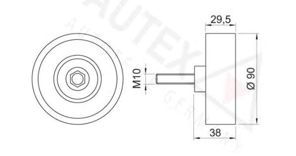 Паразитный / ведущий ролик, поликлиновой ремень