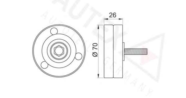Паразитный / ведущий ролик, поликлиновой ремень