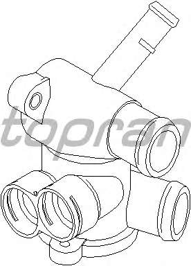 Фланец охлаждающей жидкости