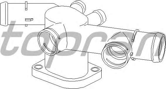 Фланец охлаждающей жидкости