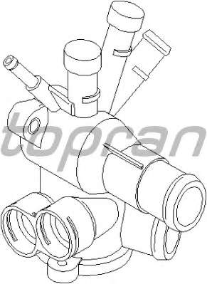 Фланец охлаждающей жидкости
