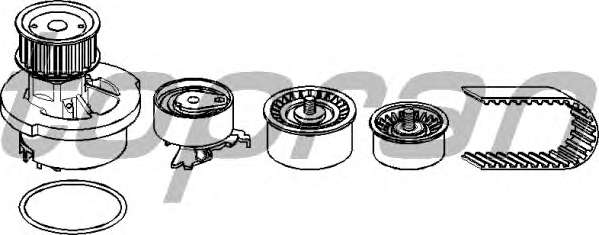 Водяной насос + комплект зубчатого ремня