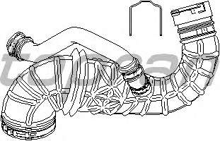 Рукав воздухозаборника, воздушный фильтр