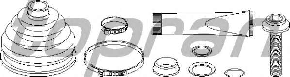 Комплект пылника, приводной вал