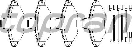 Комплект тормозных колодок, дисковый тормоз