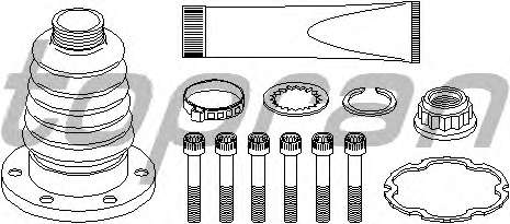 Комплект пылника, приводной вал