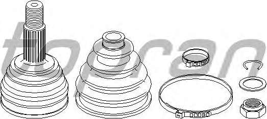 Шарнирный комплект, приводной вал