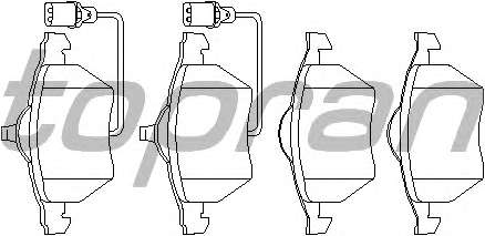 Комплект тормозных колодок, дисковый тормоз