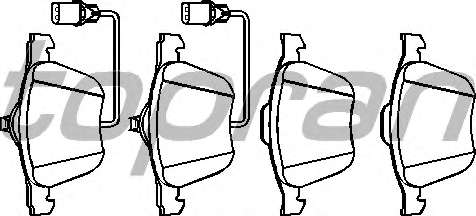Комплект тормозных колодок, дисковый тормоз