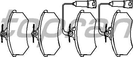 Комплект тормозных колодок, дисковый тормоз