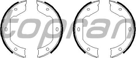 Комплект тормозных колодок, стояночная тормозная система