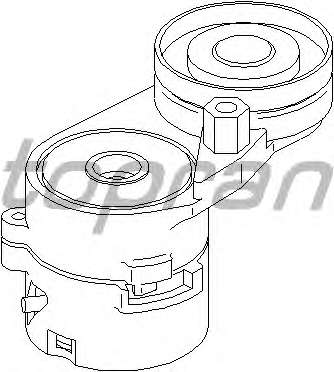 Натяжитель ремня, клиновой зубча