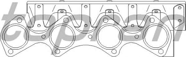 Прокладка, выпускной коллектор