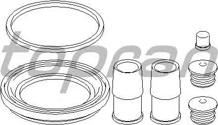 Ремкомплект, тормозной суппорт
