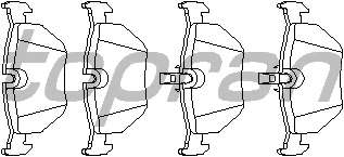 Комплект тормозных колодок, дисковый тормоз