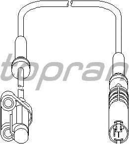 Датчик, частота вращения колеса