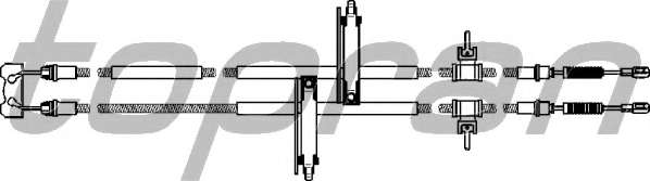 Трос, стояночная тормозная система