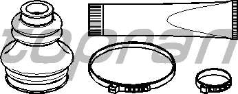 Комплект пылника, приводной вал